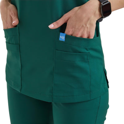 Anna - Stretchkasack mit 5 Taschen - Grün