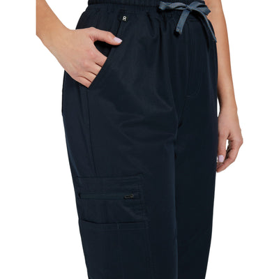 Moni - Komfort-Stretchhose mit 5 Taschen - Dunkelblau - 95°C waschbar